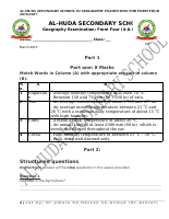 Geography Exam Form Four - Alhuda.pdf